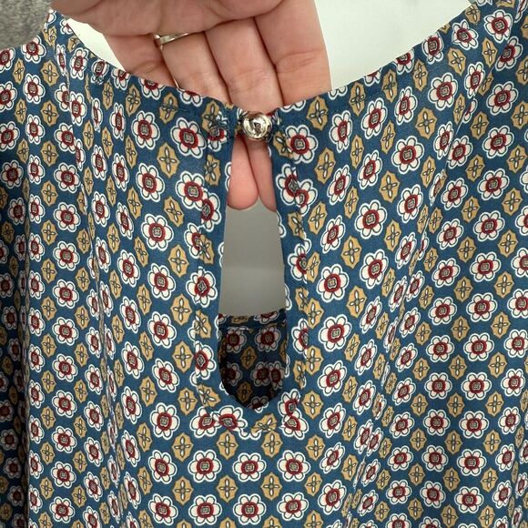 Paper Moon Womens Blouse‎ Plus Size 3X Multicolor Geometric Floral Business Wear - Picture 5 of 8